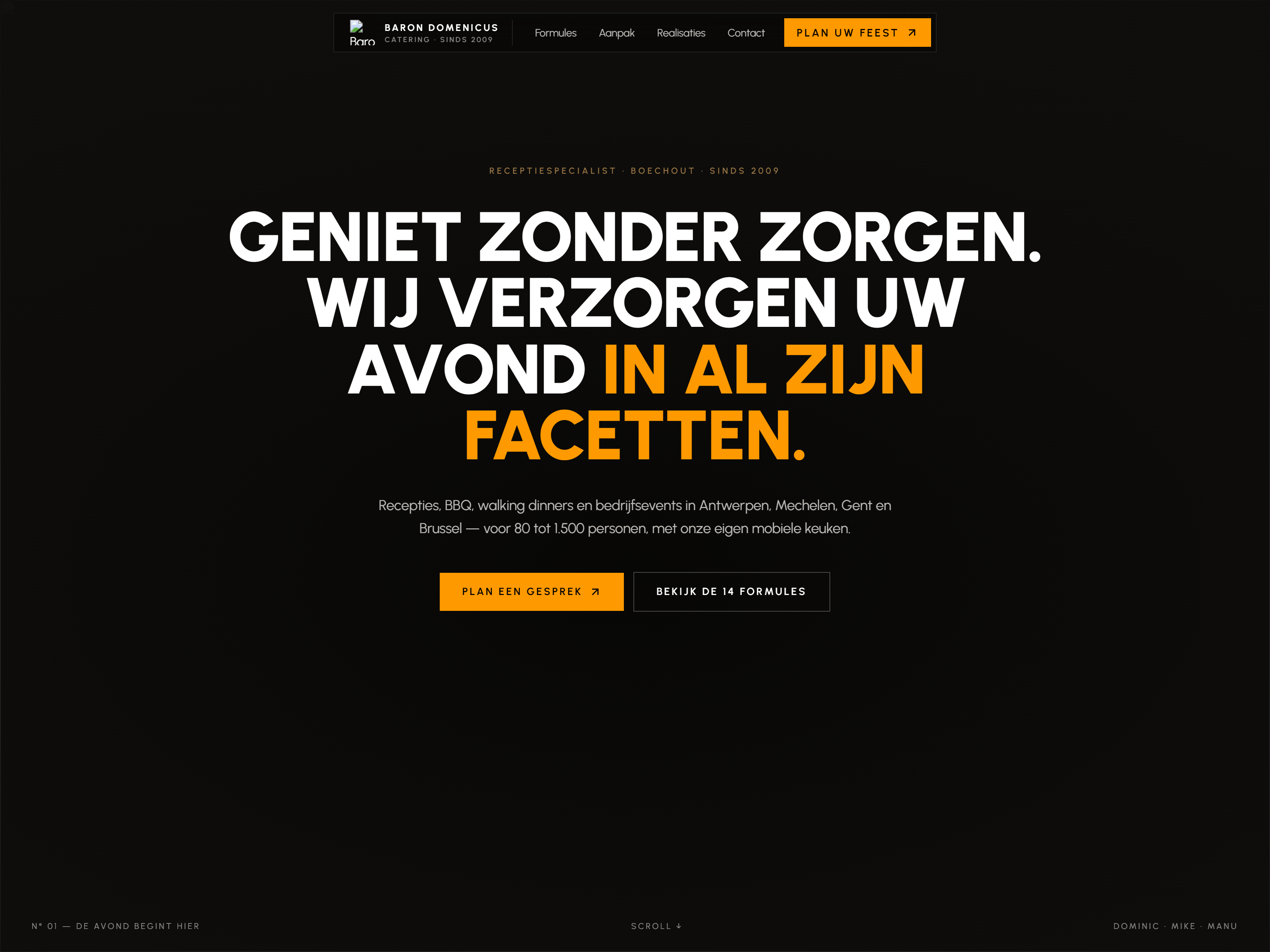 Baron Domenicus — Receptiespecialist sinds 2009, Boechout.